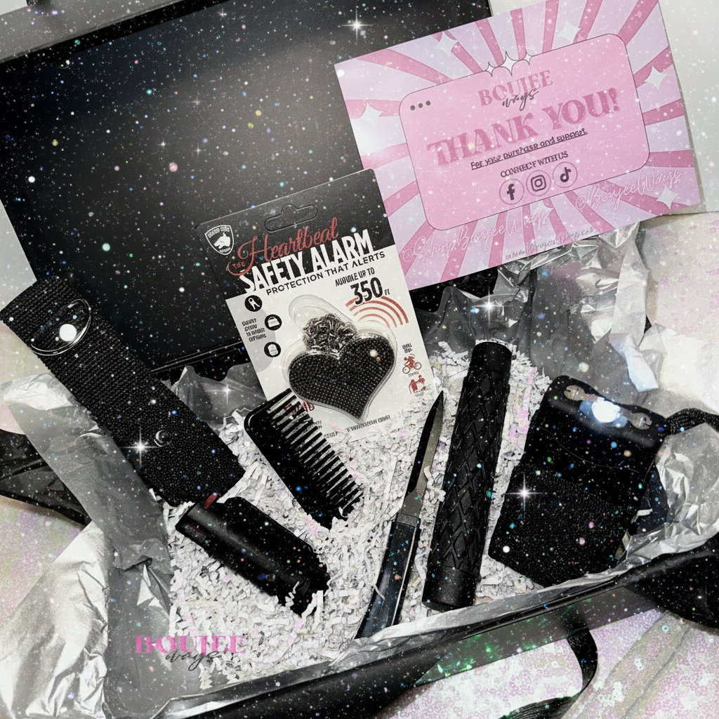 Boujee Safety Bundle Box in Sleek Black đ¤