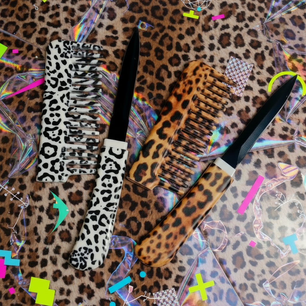 Boujee Y2K Comb Knife Limited Drop Duo (Set of 2) 🤍🖤🤎
