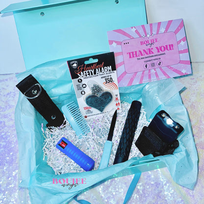 Boujee Safety Bundle Box – Winter Luxe Edition - Frosted Aqua ❄️