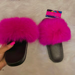 Pretty in Pink Fur Slides💗 - Boujee Ways™