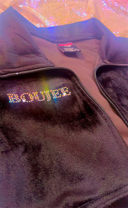 Officially Boujee Mini Cropped Jacket - Black