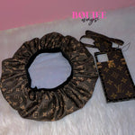 Boujee Brown LV Designer Bonnet - Boujee Ways
