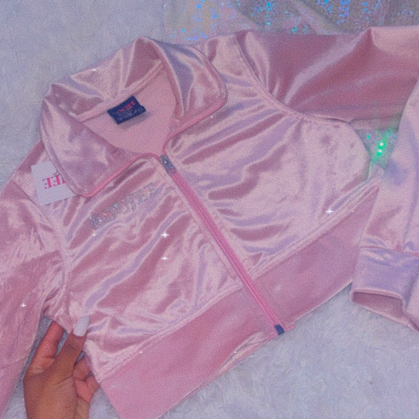 Officially Boujee Mini Cropped Jacket - Light Pink