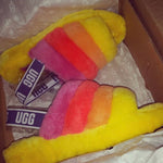 Sunset Dragon Fluff Yeah Slippers - Boujee Ways