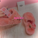 Peach Fluff Yeah Slippers - Boujee Ways