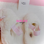 White Fluff Yeah Slippers - Boujee Ways