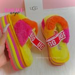 Platformed Sunset Dragon Fluff Yeah Slippers - Boujee Ways™