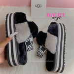 Platformed Oreo Fluff Yeah Slippers - Boujee Ways™