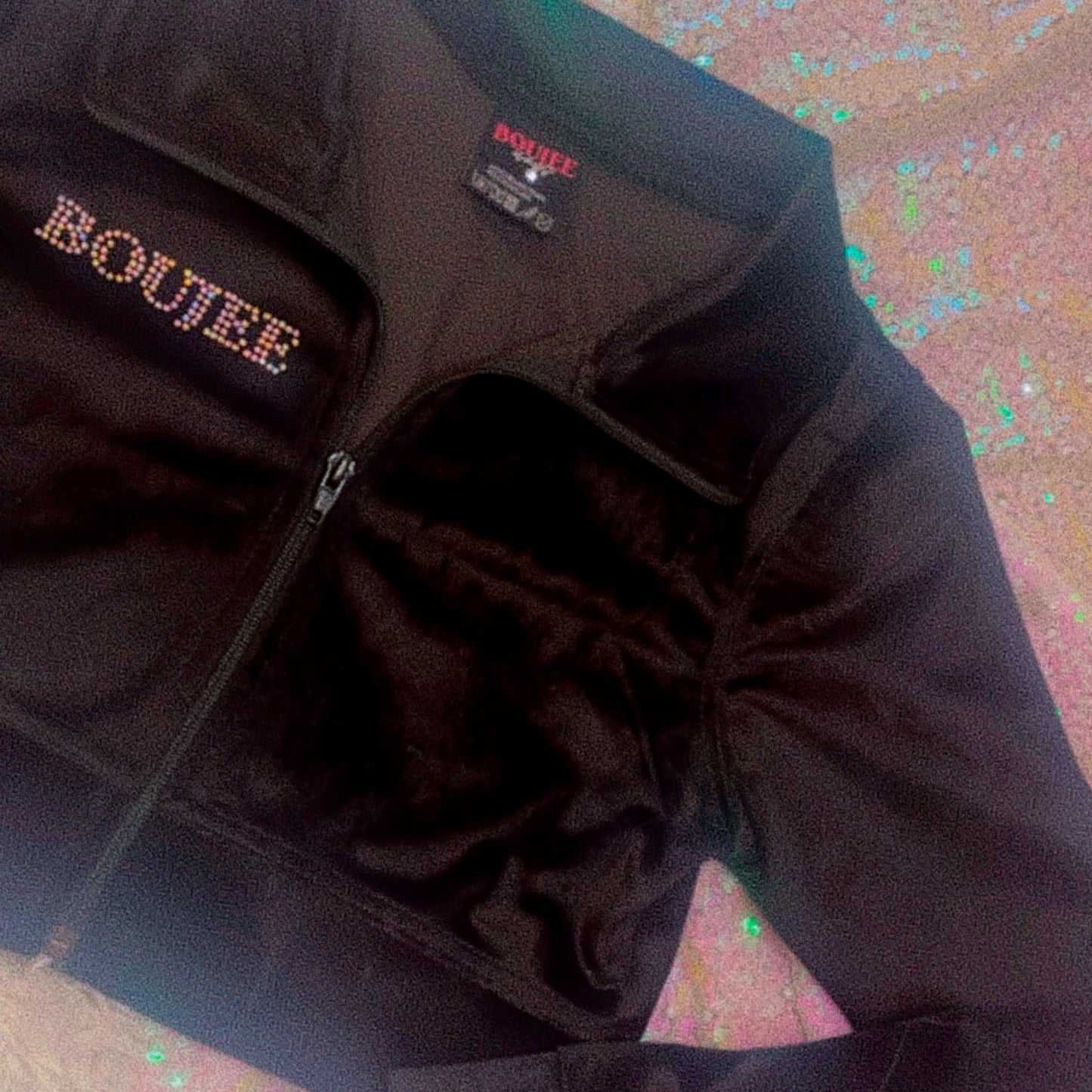 Officially Boujee Mini Cropped Jacket - Black